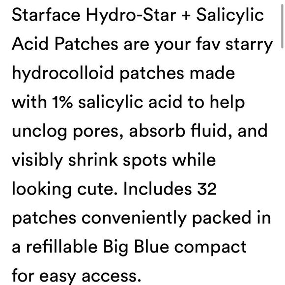 🌻STARFACE Hydro-Star Salicylic Acid Acne Patches + Big Blue Compact - Picture 4 of 6